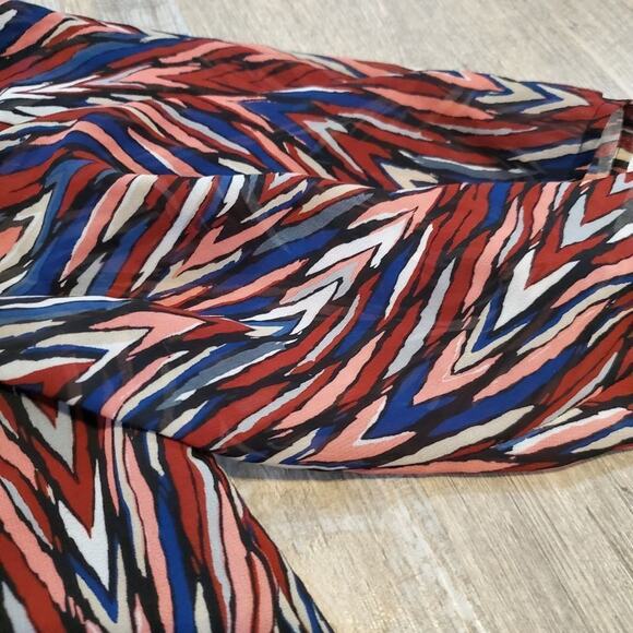 Premise 1x women's multicolor sheer blouse - Picture 3 of 11